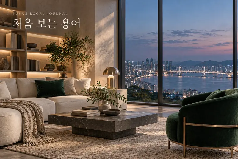 부산쩜오 주제의 라운지 콘셉트 이미지